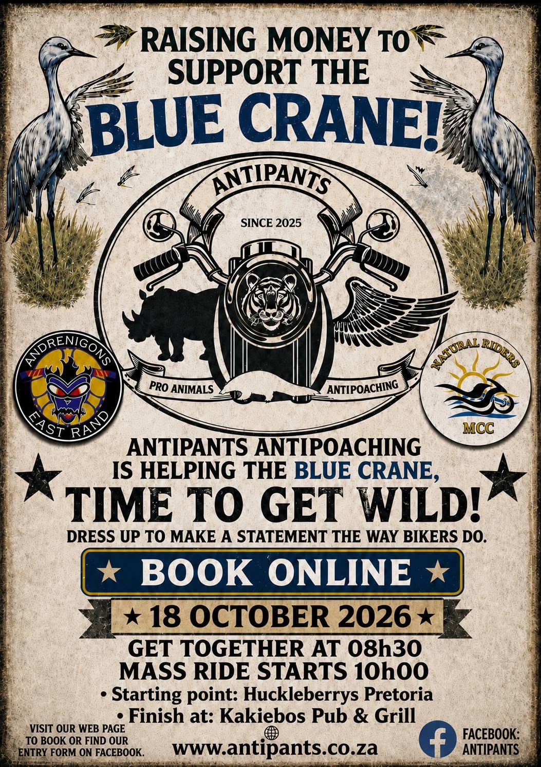 Blue Crane Charity Ride