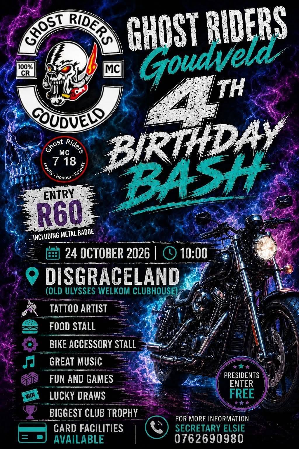 Ghost Riders Goudveld 4th Birthday Bash