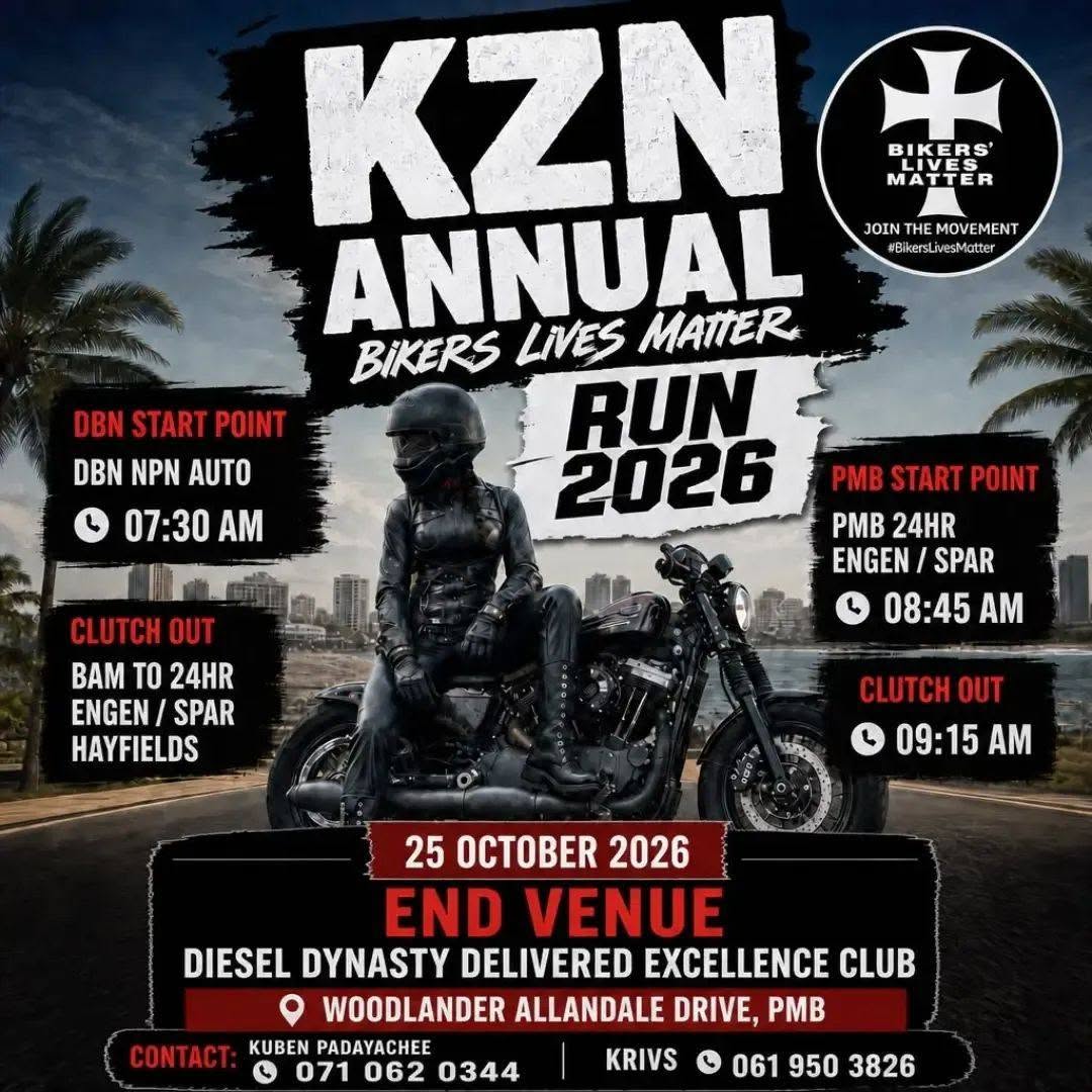 KZN Annual Bikers Lives Matter Run 2026