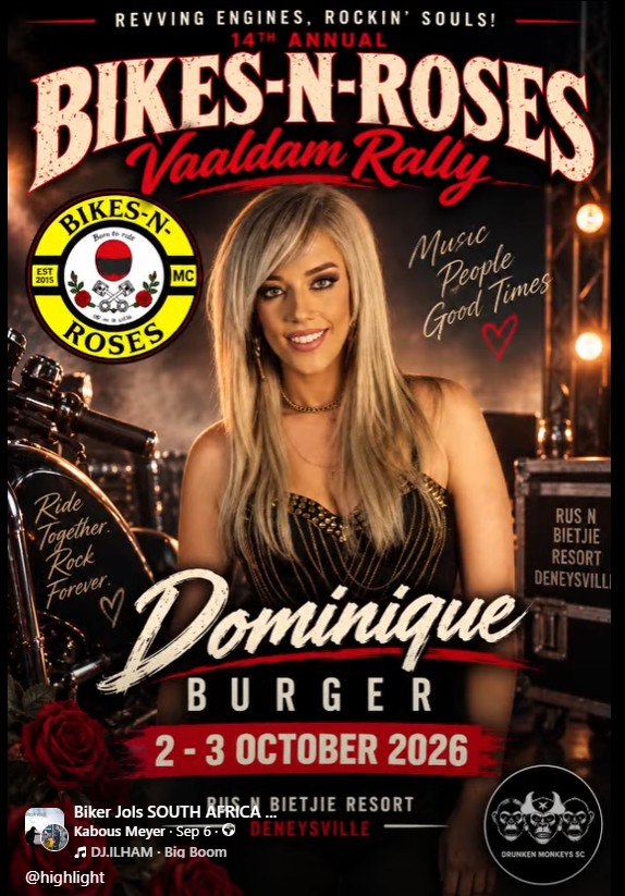 14th Annual Bikes-N-Roses Vaaldam Rally