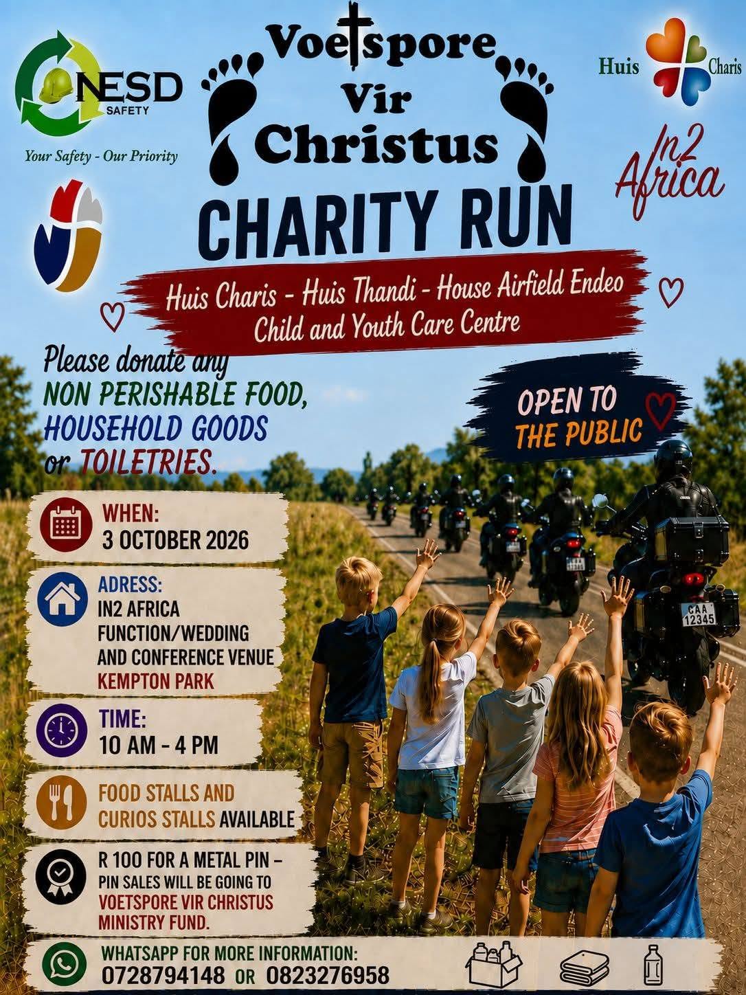 Voetspore Vir Christus Charity Run