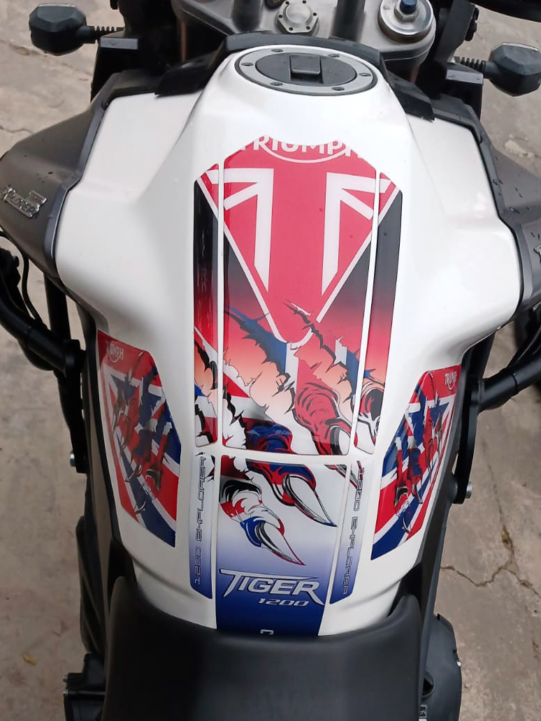 Motor Bike Tank Pad Triumph